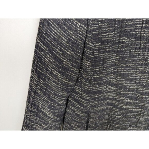 EILEEN FISHER PS Long Jacket Blazer Textured Knit Cotton Snap Button Up Classic - Picture 8 of 14